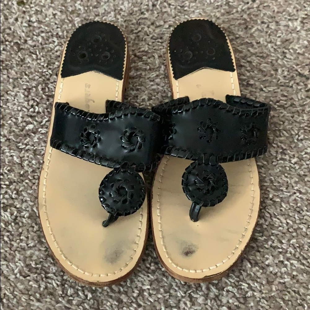Size 8 black jack Rogers sandals